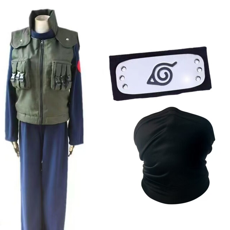 Shadow Blade Cosplay Konoha Kakashi Jinchuriki Vest Fourth Generation Shadow Ninja Full Set Spring and Autumn Edition Shadow Blade Cosplay Konoha Kakashi Jinchuriki Vest Fourth Generation Shadow Ninja Full Set Spring and Autumn Edition