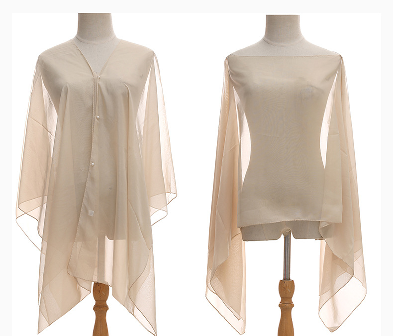 Women's Beach Simple Style Solid Color Satin Shawl display picture 16