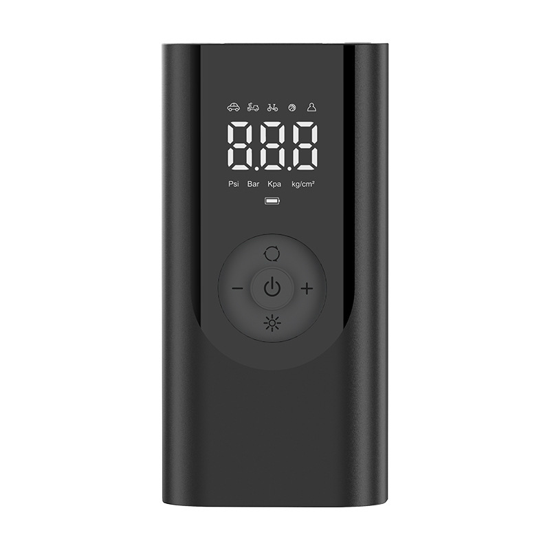 Seleccione estrictamente la bomba de neumáticos portátil de alto voltaje para automóviles con visualización digital, bomba de neumáticos multifuncional al aire libre. image 6