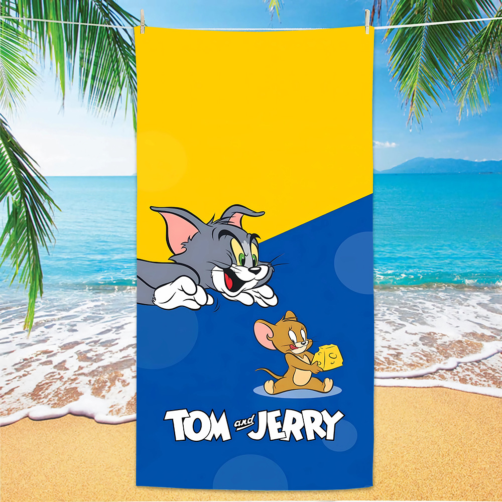 Transfronterizos amazónicos gatos y ratas toallas de playa clase A niños caricaturas toallas de baño de playa microfibra toallas de secado rápido