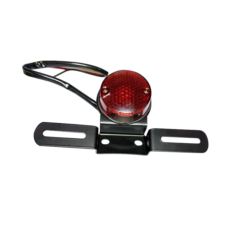 Motorcycle Tail Light Rear Light Brake Light Cg125 Modified Retro Tail Light Harley Prince Brake Light 12V