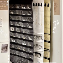 饰品收纳袋创意首饰盒壁挂式墙上置物架首饰架眼镜项链储存分装袋