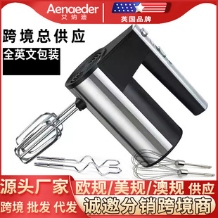 Stainless steel egg beater household handheld electric high-power baking cake cream mixer egg beater cross-border