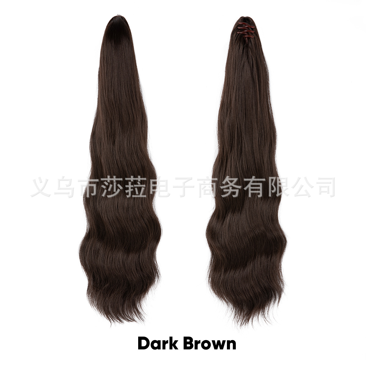 Pelucas de cola de caballo estilo europeo y americano para mujer, cabello sintético largo y rizado, cola de caballo alta con clip de garra naturalmente esponjosa, directamente del fabricante.