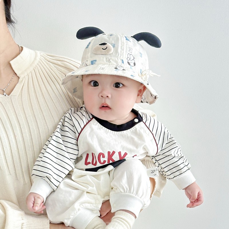 Sombrero para bebés primavera lindo super lindo pequeño mes sombrero sombrero de sol primavera delgado bebé ajustable sombrero de cuenca