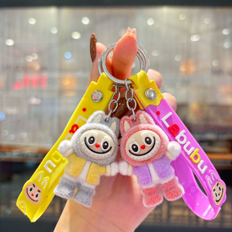クロスボーダー漫画植毛ラブキーホルダーペンダントかわいいカップルバッグキーホルダーブラインドボックスプチギフト|undefined