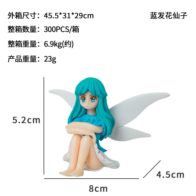 Nueva decoración de paisaje de hadas de las flores, decoración flotante de acuario de moda, regalo de escritorio, hadas transfronterizas