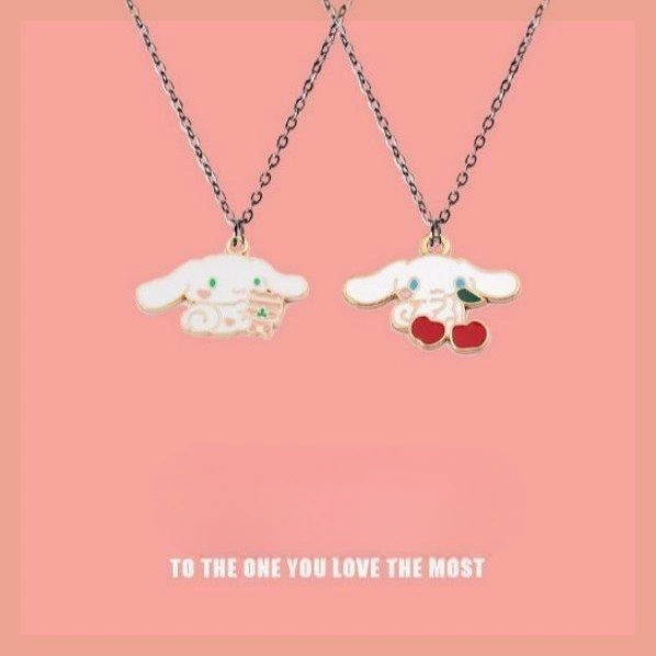 Yugui собака маленькая белая собака ожерелье в японской любви милое свежее универсальное Оригинальное студенческое ожерелье