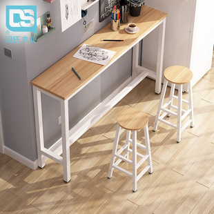 Wall-Mounted Bar Table, High-Legged Table, Home Simple Modern Small Bar Table, Balcony Dining Table, Long High Table, Milk Tea Shop Table