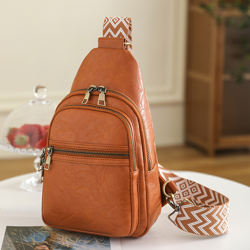 Bolso de las niñas de alto grado transfronterizo bolsas sin género bolso de pecho de las mujeres todo partido retro crossbody bolsa pequeña bolsa de mensajero