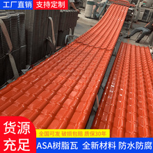 ASA合成树脂瓦别墅仿古瓦加厚琉璃瓦屋面防腐隔热塑钢瓦源头厂家