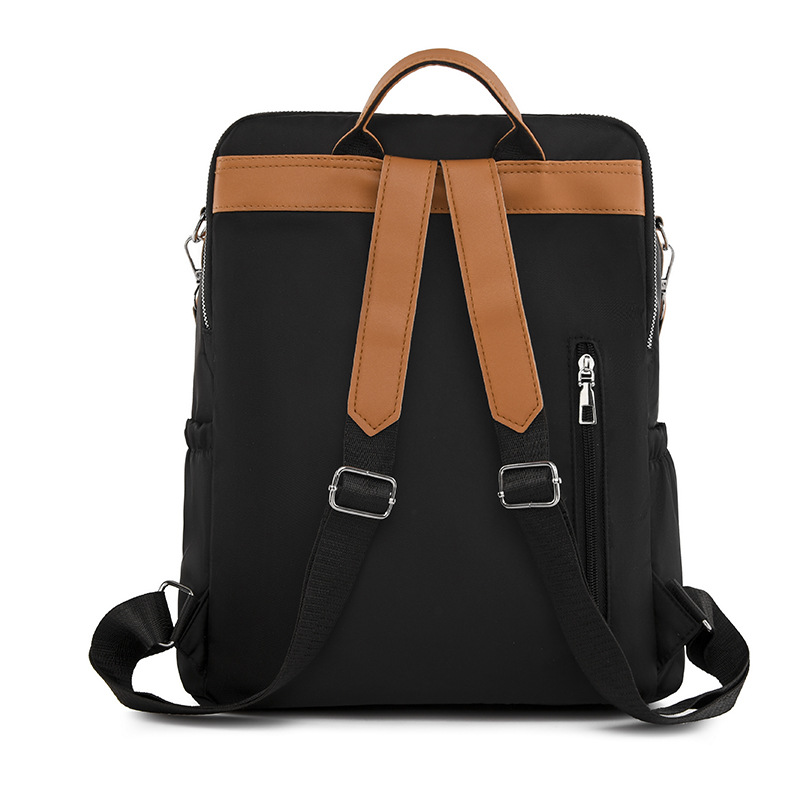 Comercio exterior al por mayor primavera nuevo estilo casual damas Oxford color contraste mochila simple y versátil multifuncional de doble uso