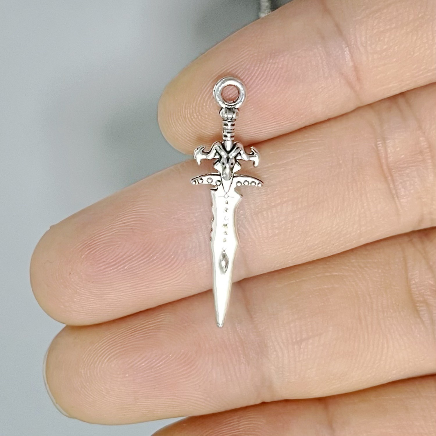 Alloy Jewelry Pendants Retro Cross Sword Dark Style Gothic Earrings Handmade Accessories Wholesale