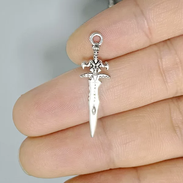 Alloy Jewelry Pendants Retro Cross Sword Dark Style Gothic Earrings Handmade Accessories Wholesale