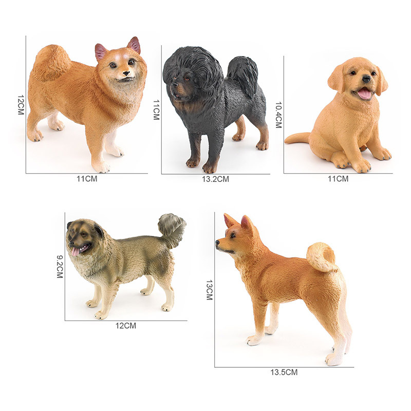 Simulación cognitiva de los niños modelo de perro mascota Labrador Shiba Inu samoye mastí Xizango Pastor perro decoración juguete