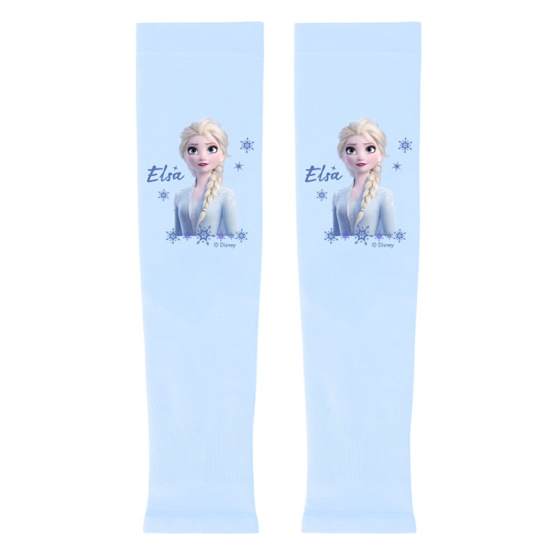 Disney Cartoon Ice Silk Sleeves for Children, Sun Protection Ice Sleeves for Boys and Girls, Thin and Cool Summer Uv Protection Sleeves
