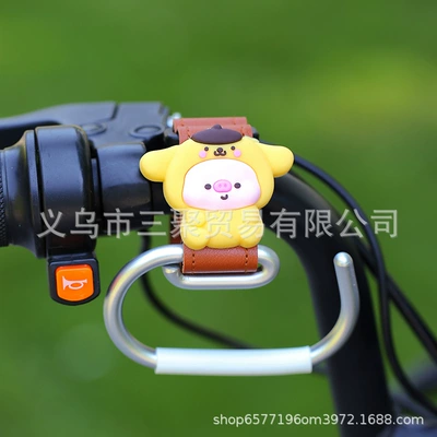 Accessories, No-Drill Helmet Lock, Aluminum Other Electric Vehicle Accessories - r-style-brown-belt-yellow-dudu