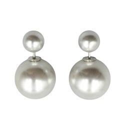 Double-sided pearl earrings for women, Korean-style, elegant and simple earrings, versatile and personalized, front and back earrings, earrings and pendants, accessories