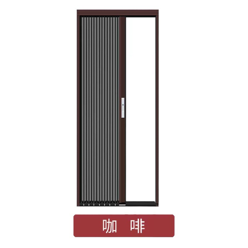 Aleación de aluminio de malla de diamante plegable Push-Pull pantalla puerta ventana de la pantalla pegatina auto-llave de bloqueo a prueba de mosquitos a prueba de insectos cortina de pantalla engrosada sin perforar