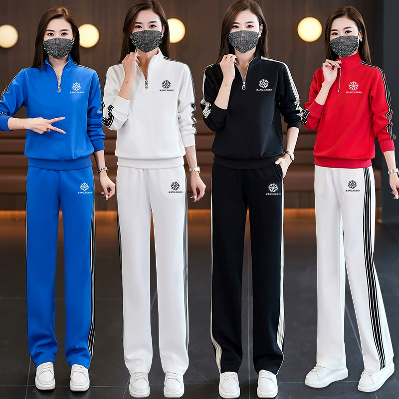 2024 Весна и лето новый квадратный танцевальный костюм для танца призраков хлопковая повседневная спортивная одежда из двух предметов для взрослых и женщин на открытом воздухе