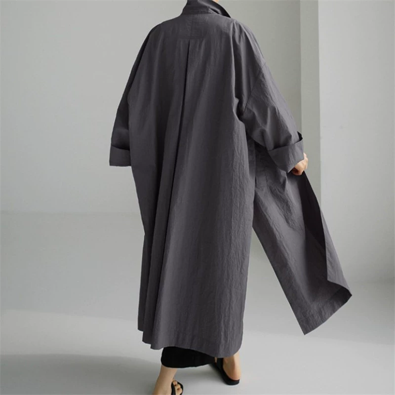 "Autumn long-sleeve, cardigan, jacket for leisure, oversize, cotton and linen"
