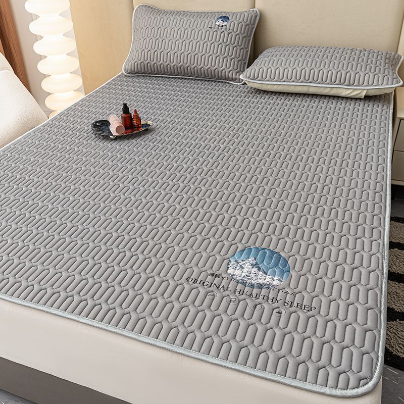 Sombrilla de cama fresca, alfombra de enfriamiento de verano para el hogar, sábana de seda de hielo de verano, sábana de cama, alfombra de aire acondicionado lavable para dormitorio