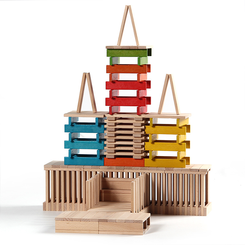 Arquitectura DE LOS NIÑOS maestro montaje bloques kindergarten bebé educación temprana pila apilamiento altura Arquímedes área Juguetes image 4