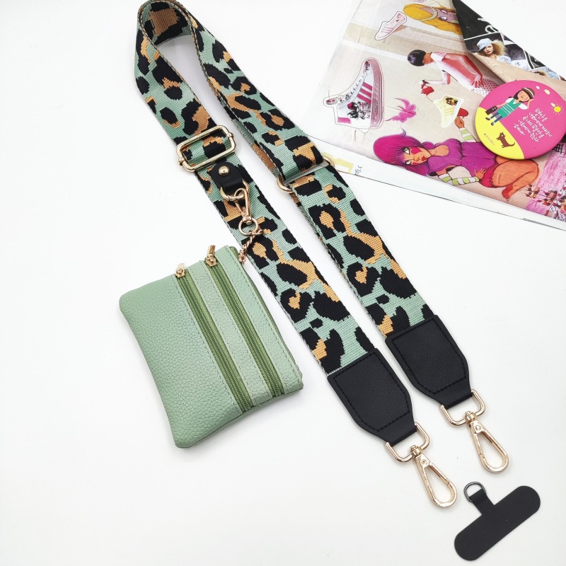 101g Weight Bag Strap Bag Accessories Type 1 Piece, 1 Set Quantity Casual, Daily Occasion Polyester Material Geometric, Leopard Pattern Simple Style, Classic Style Style 1 Piece 1 Set Polyester Geometric Leopard Bag Strap 2