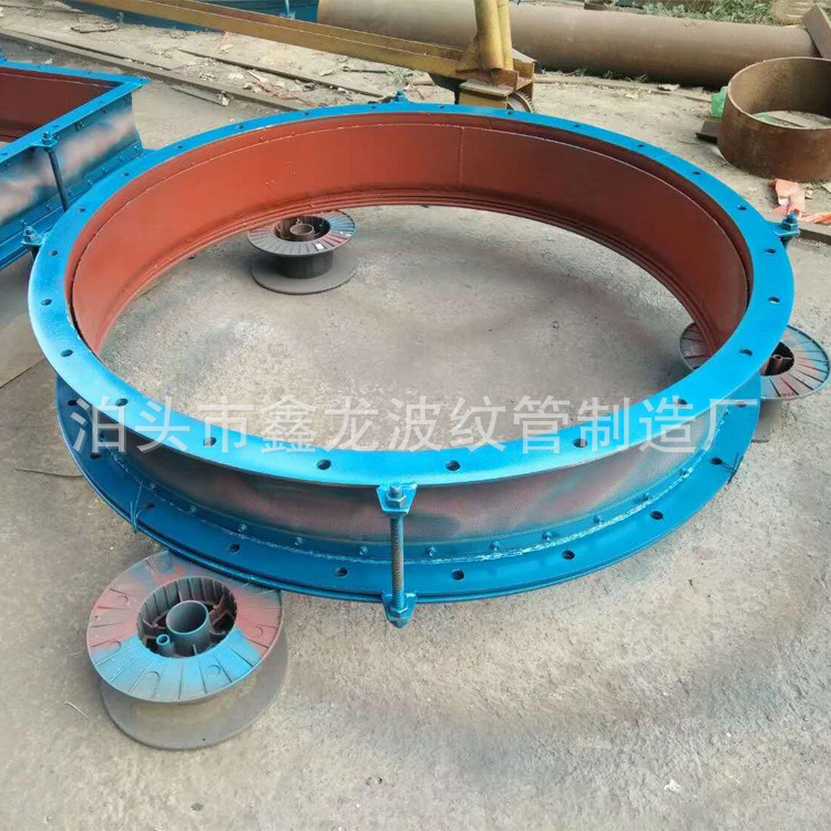 法兰式圆形织物膨胀节 烟道伸缩节 非金属补偿器