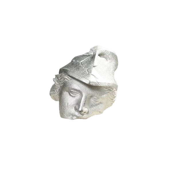Long minimalistic matte ring