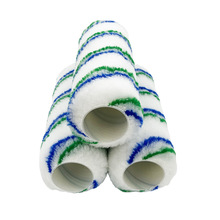 现货包邮7寸9寸蓝条热熔滚刷毛套涂料乳胶漆刷中粗毛滚芯大毛套