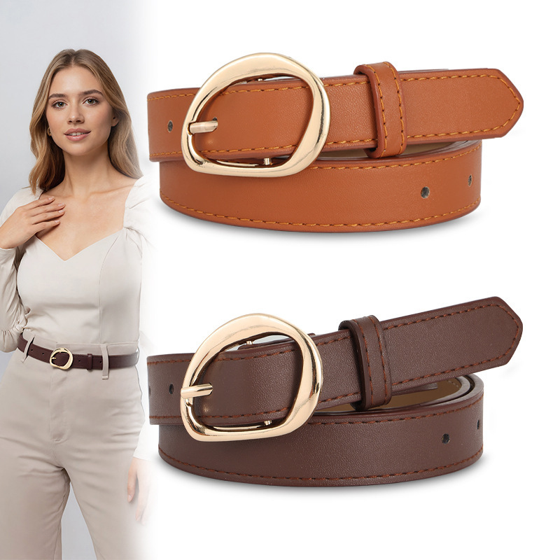 2026 New Style Women's Belt with Pin Buckle, Simple and Versatile, Suitable for Jeans, Decorative Belt for Dresses, Wholesale