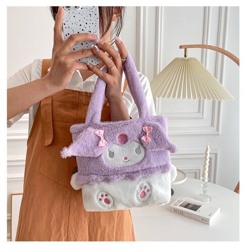 Small bag for women  new funny doll ugly cute bag Melody Kuromi three-eyed Winnie the Pooh shoulder bag