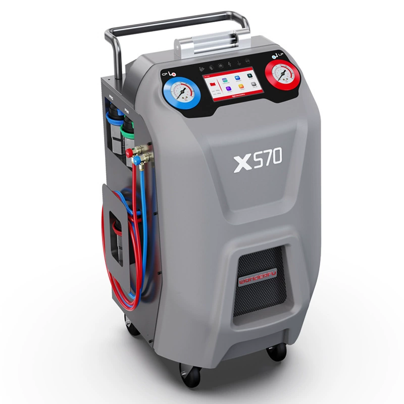 Wandrefu X570 полностью автоматическая машина для рециркуляции хладагента Автомобильный кондиционер небольшой резервуар для дозирования трубопровода очиститель