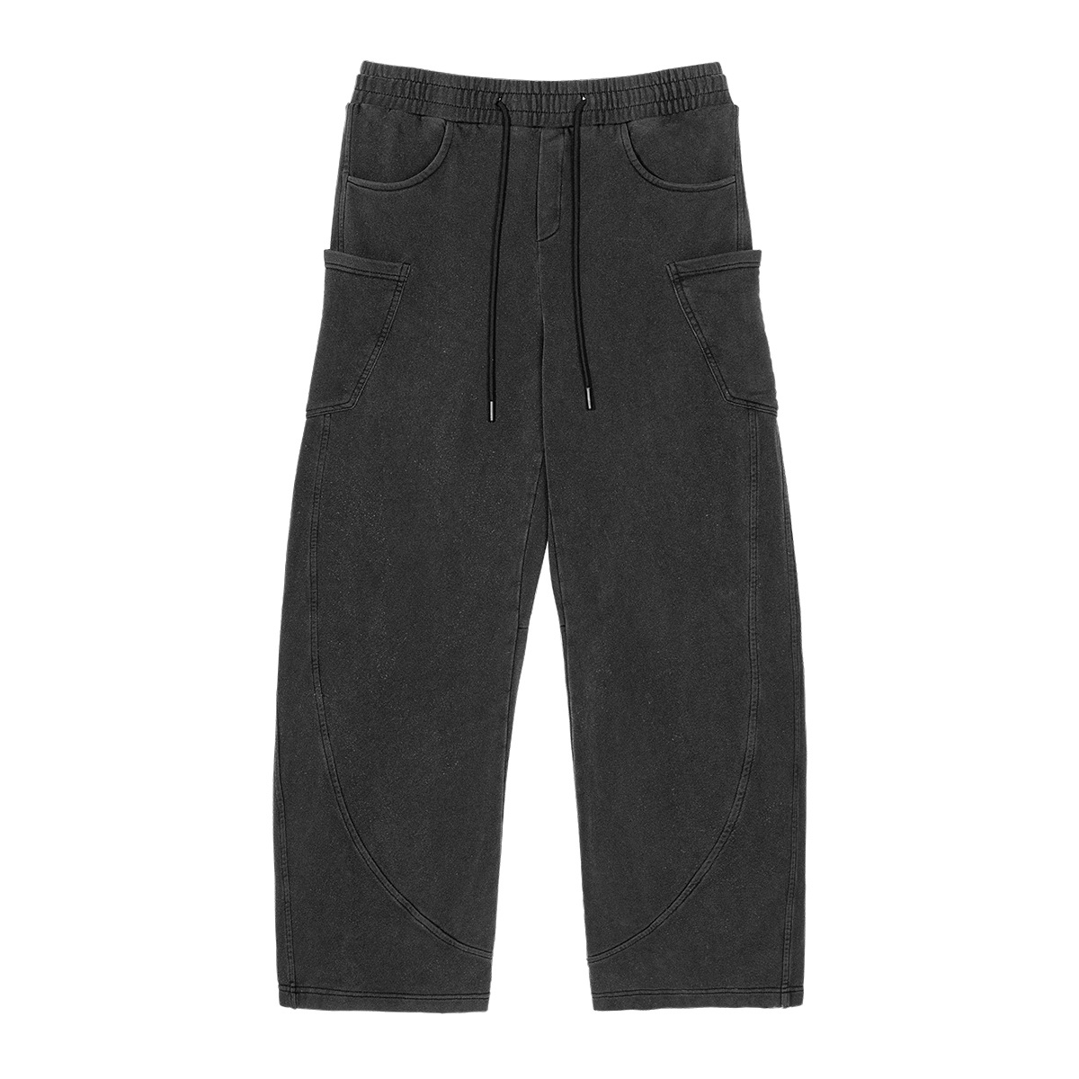 ETAI Hombre| Tendencia retro pesado algodón cimeta pantalones de alta calidad para hombres cosidos con cuerdas de dibujo pantalones casuales