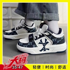 情侣百搭时尚搭扣厚底板鞋滑板鞋休闲港风小众国潮学生男女跑步鞋