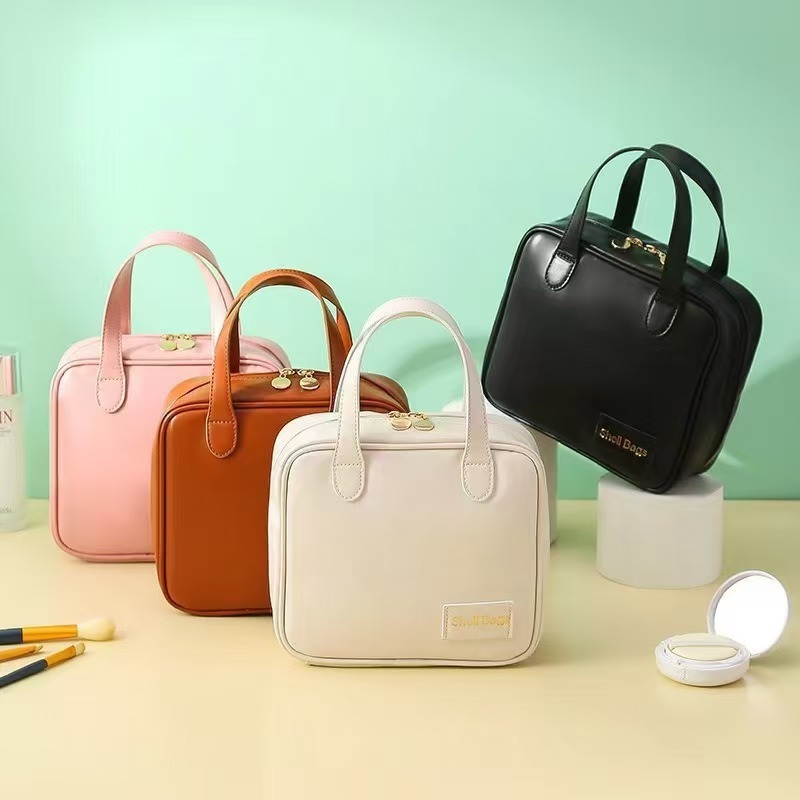 化粧品バッグメーカー卸売クロスボーダー新しいポータブル大容量スクエアバッグ化粧品収納袋ハイエンド旅行|undefined