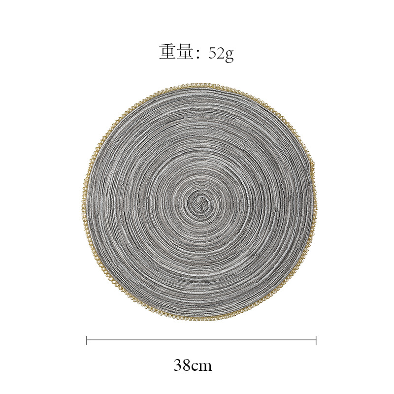 다크 그레이 골드 PET 레이스