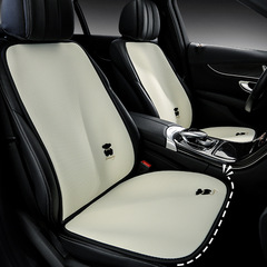 走量簡約小熊款四季汽車坐墊 單片單座純色黑白三件套七件套