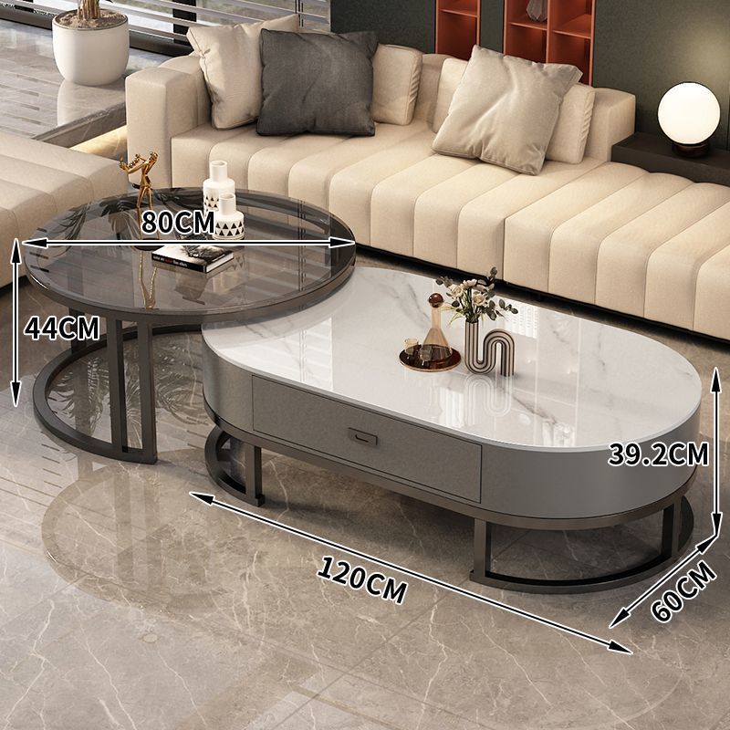 그레이 캐비닛 [화이트 유리 크리스탈 120개 + 블랙 유리 80개]