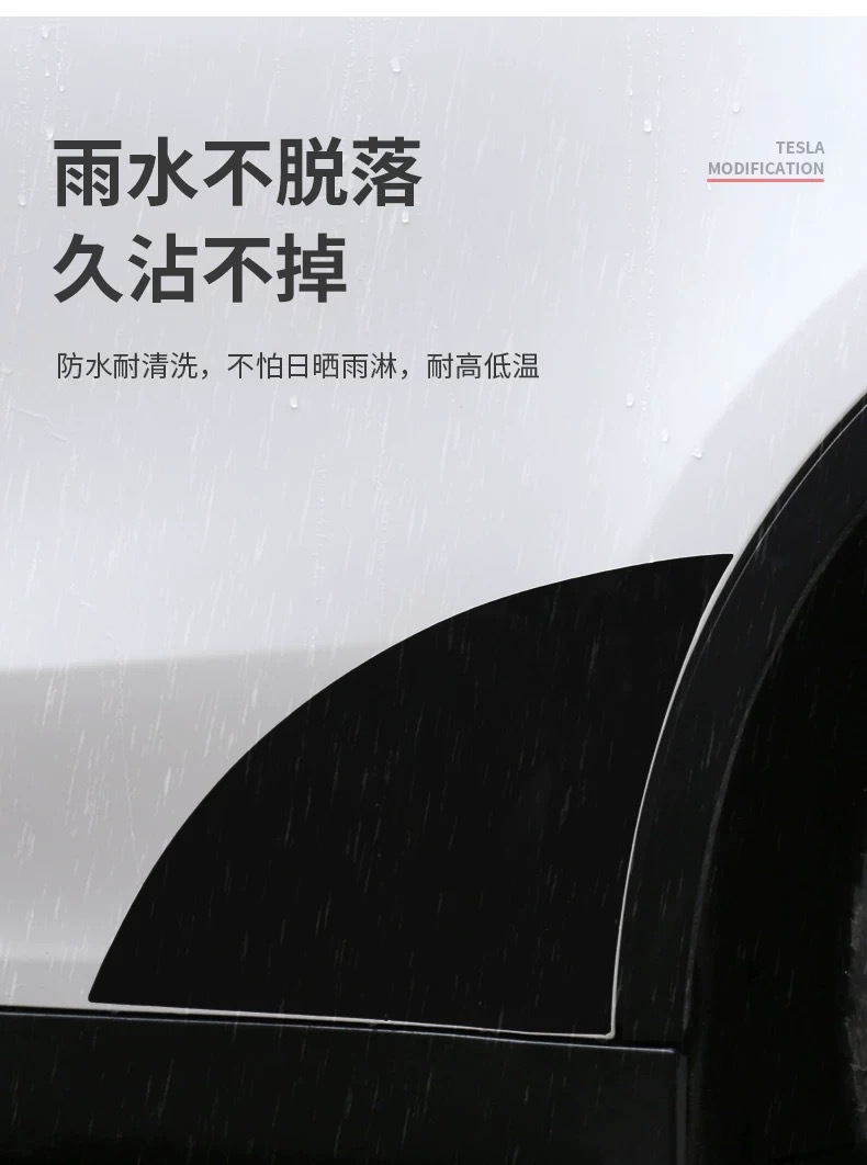 Suitable for Tesla Model Y/Huanxin 3 Outer Door Bowl Protective Sticker Handle Surrounding Protective Film Transparent Anti-Scratch-Tpu