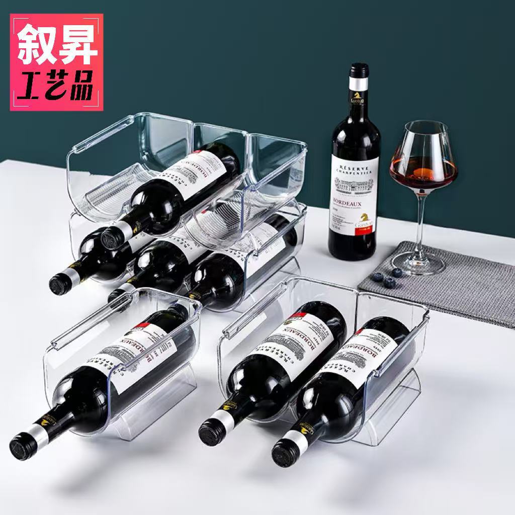 Wine Rack, Red Wine Rack, Refrigerator Storage Rack, Light Luxury Home Simple Bar Table Decoration, Wine Cabinet, Kitchen Beverage Bottle Storage Rack