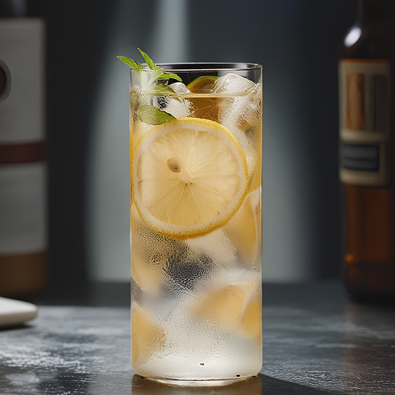 Copa de cóctel ultrafina simple Copa Colin Copa de jugo de cristal Mojito de estilo nórdico Copa de vino de vidrio