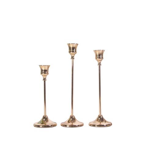 Nordic i electroplated candlesticks, restaurant table decoration for candlelight dinner, romantic wedding decoration