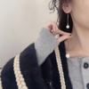 Pearl Earrings senior Light extravagance temperament Autumn and winter have more cash than can be accounted for Pearl Earrings Versatile tassels wholesale Earrings