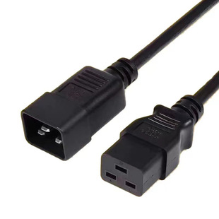 Three-Core American Power Cord High-Power American C19 to C20 Plug Cord C19C20 Male and Female Connection Cord