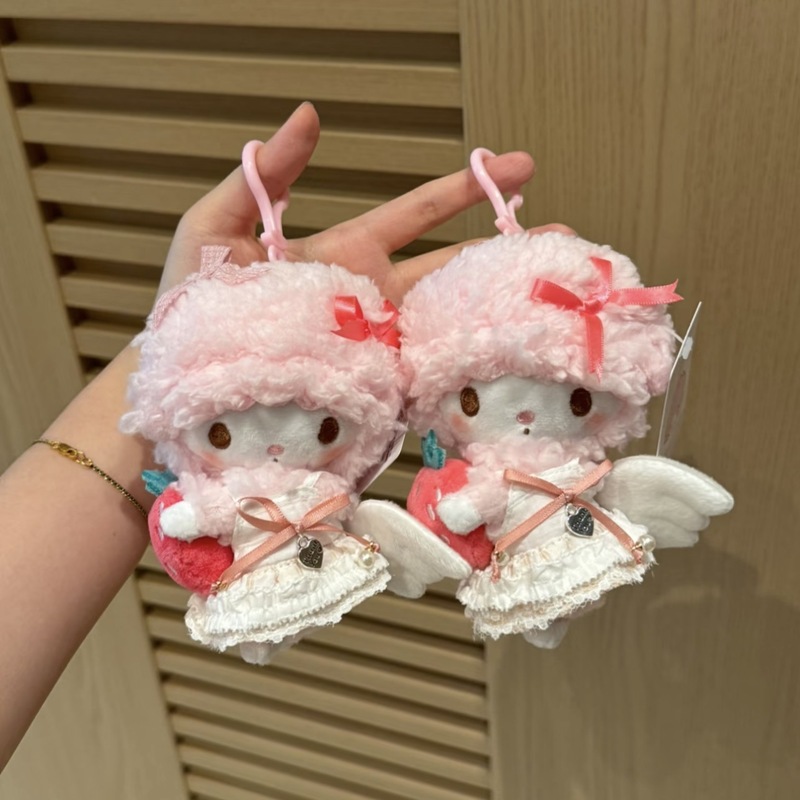 本物のサンリオピアノ子羊ビアノかわいい漫画バッグペンダントキーホルダー人形人形ギフト|undefined
