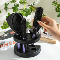 クロスボーダー5点セット鏡櫛セットエアマット巻き髪カルビ櫛女子専用順髪マッサージふわふわ櫛