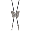 Retro metal tie, men's pendant with butterfly, necklace, suitable for import, European style