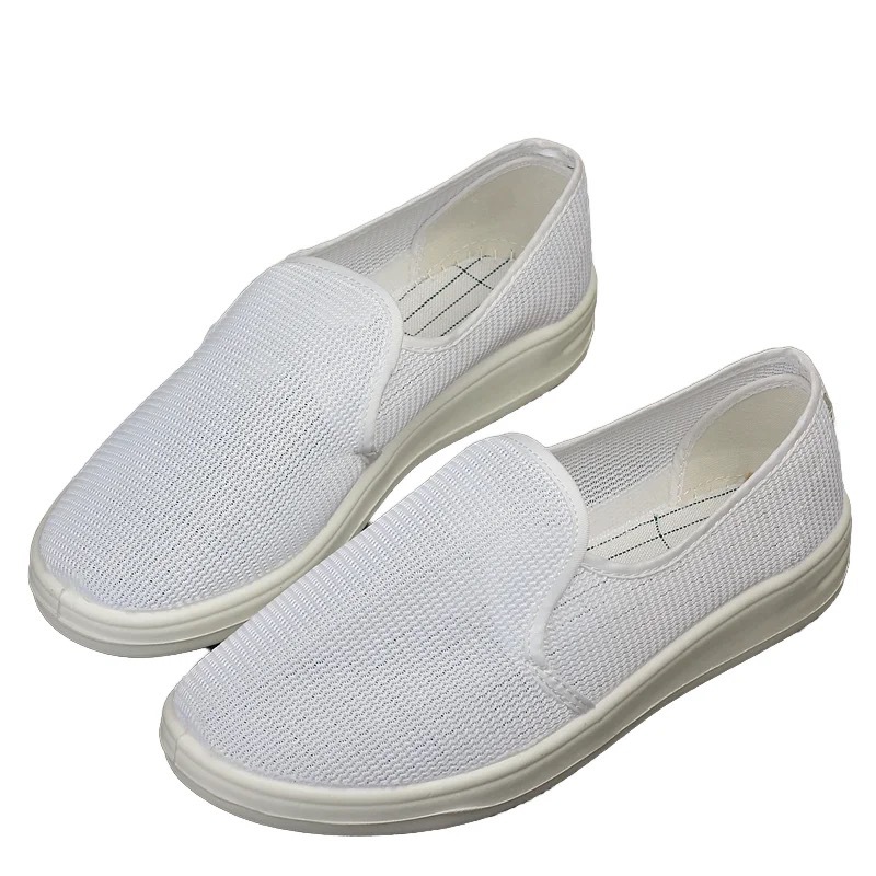 洁净ESD防静电全网眼中巾鞋透气舒适柔软聚氨酯工业实验室全网鞋